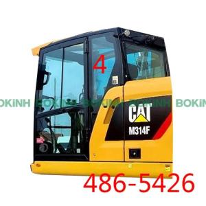 Quality 486-5426 CATERPILLAR Cab Glass Left Door Rear Position NO.4 Tempered Glass wholesale