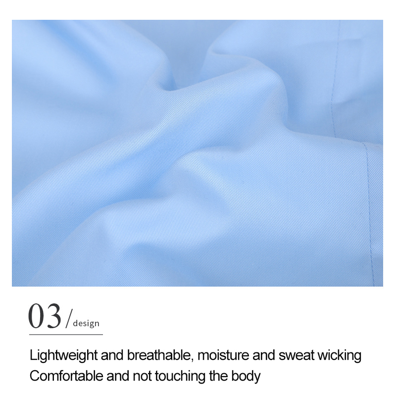 Effortlessly Stylish Men's Quick-Drying Bamboo Fiber Dress Shirt for Office Wear