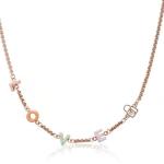 Custom Name Necklace Individual Letters Enamel Personalized Gold Necklace