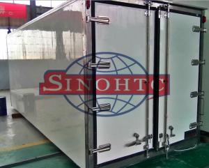 Quality FRP / Fiberglass Sandwich Dry Van Body For Dry Cargo Transport 10 - 25m3 Volume wholesale
