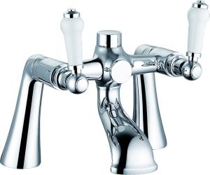 Quality 2 Handle Brass Bath Shower Mixer Faucet Chrome Finish T8354 wholesale