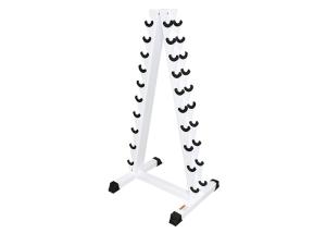 Quality Q235 Commercial Fitness Accessories Steel Tube Ten Pairs Vertical Stand Dumbbell Rack wholesale