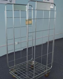 Quality Luggage Supermarket Shopping Trolley 500kg Load Capacity Gavanized Zinc Surface wholesale