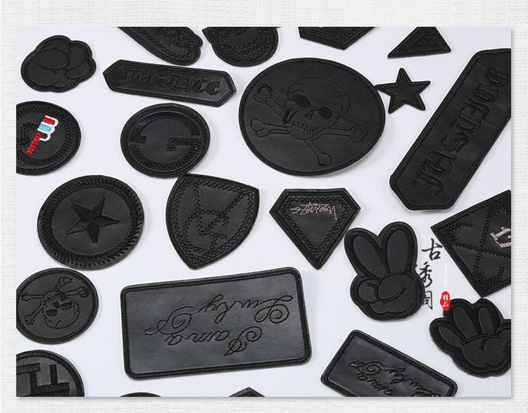 Jeans Clothing Labels Manufacturer Custom Logo Embossed Real Genuine Leather Patches For Hats