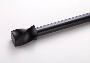 Quality 6063 Aluminum Alloy Diameter 22mm Heavy Duty Curtain Rods black color wholesale
