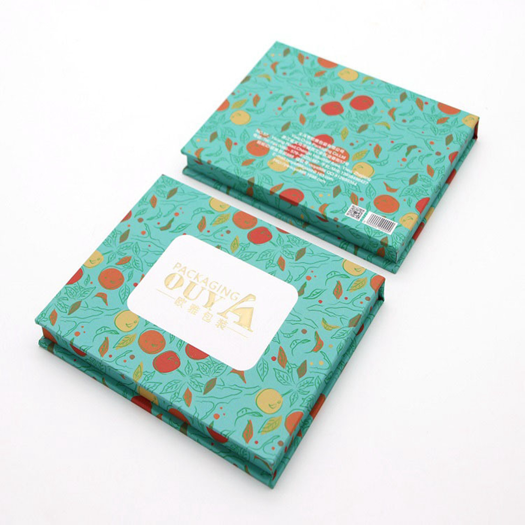Triangle Empty Chipboard Gift Boxes Eyeshadow Palette Packing Private Label Custom 6 Holes 10*10*10cm