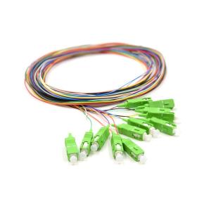 Quality 12 Core SC UPC APC SM G652D G657A 0.9mm Fiber Optic Pigtails wholesale