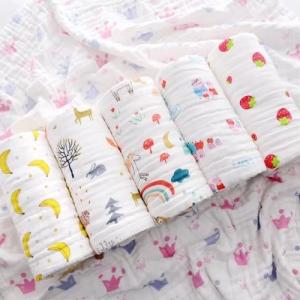 Quality Large Summer Infant Muslin Swaddle Blankets Warm Soft Fluffy Plain Style wholesale