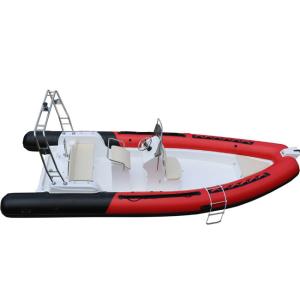 Quality RIB 680B Hypalon Fiberglass Fishing Inflatable Rigid Boat With Outboard wholesale