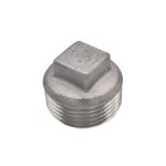 Customized Support 304 Stainless Steel Square Head Cored Plug Class 150 2'' NPT