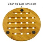 High Durability Bamboo Office Supplies Bamboo Coaster Coaster Holder Easy