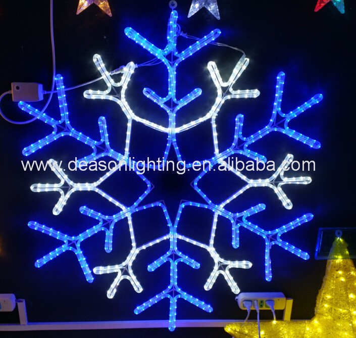 Fashion Christmas decorative led snowflakes light hanging ornament