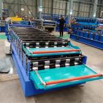 Color steel double layer roll forming machine fully automatic 0.3mm-0.8mm
