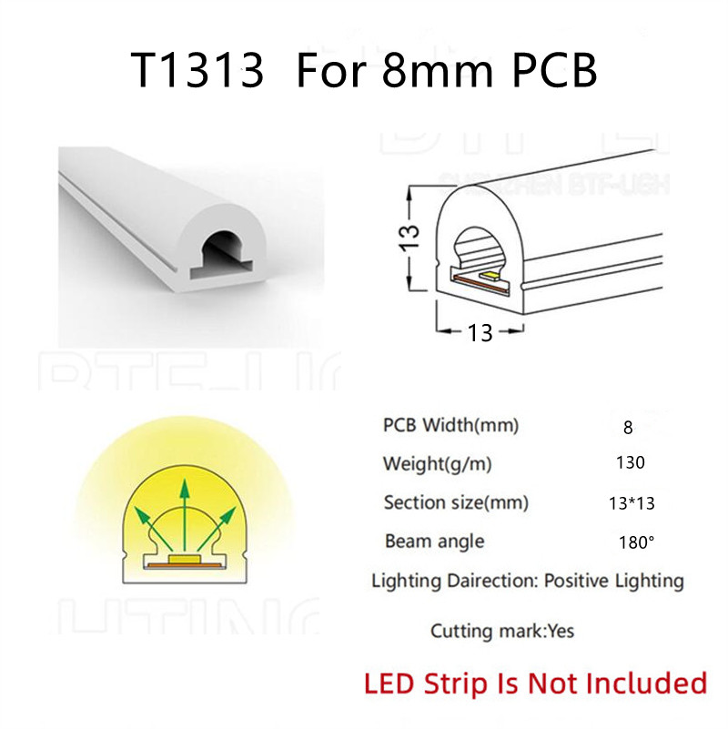Colorful Separation Cuttable Neon LED Strip Light with 5V 12V 24V AC220V Power Supply