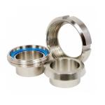 Sanitary Aseptic SS Screwed Union Pipe Fittings Connections With Weld On Ends