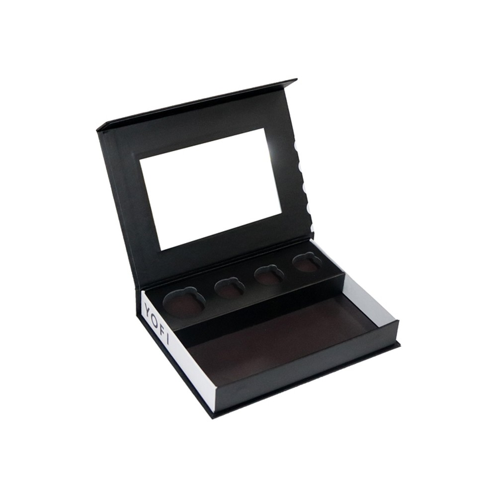 Customized Magnetic Closure Storage Box , Magnetic Lid Gift Box Multifuntional With Mirror