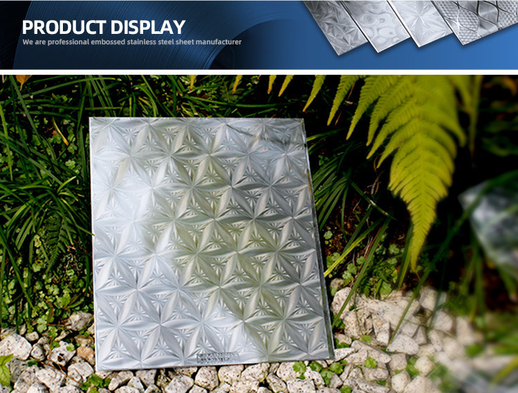Diamond Embossed Stainless Steel Sheet Custom Cut 3mm Thickness