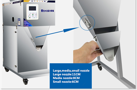 100-2500g Semi-Automatic Powder Filling Machine for Convenient Coffee and Spice Packaging