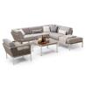 Buy cheap Garden Rope Furniture Polyester 320gsm Outdoor Corner Sofa from wholesalers