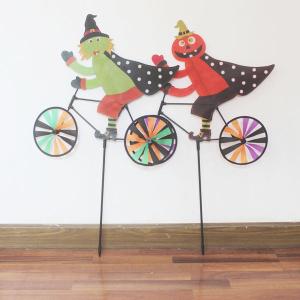 Quality Halloween Bicycle Windmill witch and pumpkin wholesale