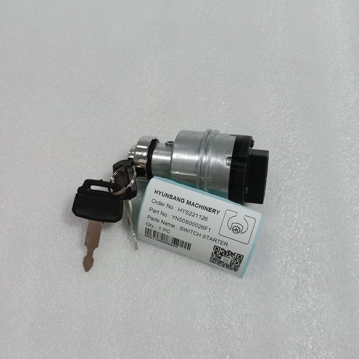 Excavator Parts Ignition Switch YN50S00026F1 YN50S00002F1 For SK210-8 SK210-9 SK260-9