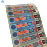 Color Change Holographic Tax Stamp for WHISKY Security Paper Adhesive