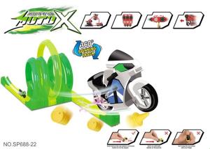 Quality 2 Mini Motocycle Kids Race Track Set With 360 Degree Spinning Top Speed wholesale