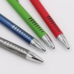 Stylish Press Metal Ballpoint Pen Click Soft Touch Promotional Aluminum Ball Pen