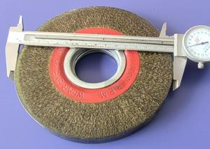 Quality Narrow Face Polyflex 6 Inch Rubber Encapsulated Wire Brushes for Heavy Deburring wholesale