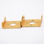 Waterproof AL5052 Stainless Steel Stamping Parts With Painting Gold Surface