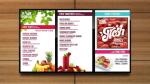 43 Inch Commercial Automotive Digital Menu Board Cafe Narrow Bezel Display