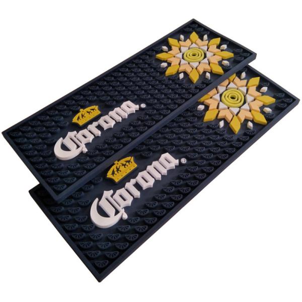 Bar Service Mat, Professional Soft PVC Kitchen Mat, Heat Resistant, Non-slip &