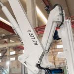 Innovative 0.5 Ton Provision Crane Knuckle And Telescopic Boom On Ship