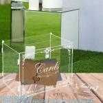 Acrylic Wedding Card Box Money Post Gift Box Holder, Clear Card Box Large Letter
