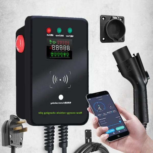 IP67 European Standard Swipe Card AC Wall Box Electric Car Charger Leakage