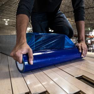 Quality HNHN Blue Duct Self Adhering 60'' 200' Multi Surface Protection Film For HVAC wholesale