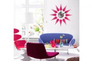 Quality New Heart Shape Vinyl Wall Decoration Sticker Clock 10A004 wholesale