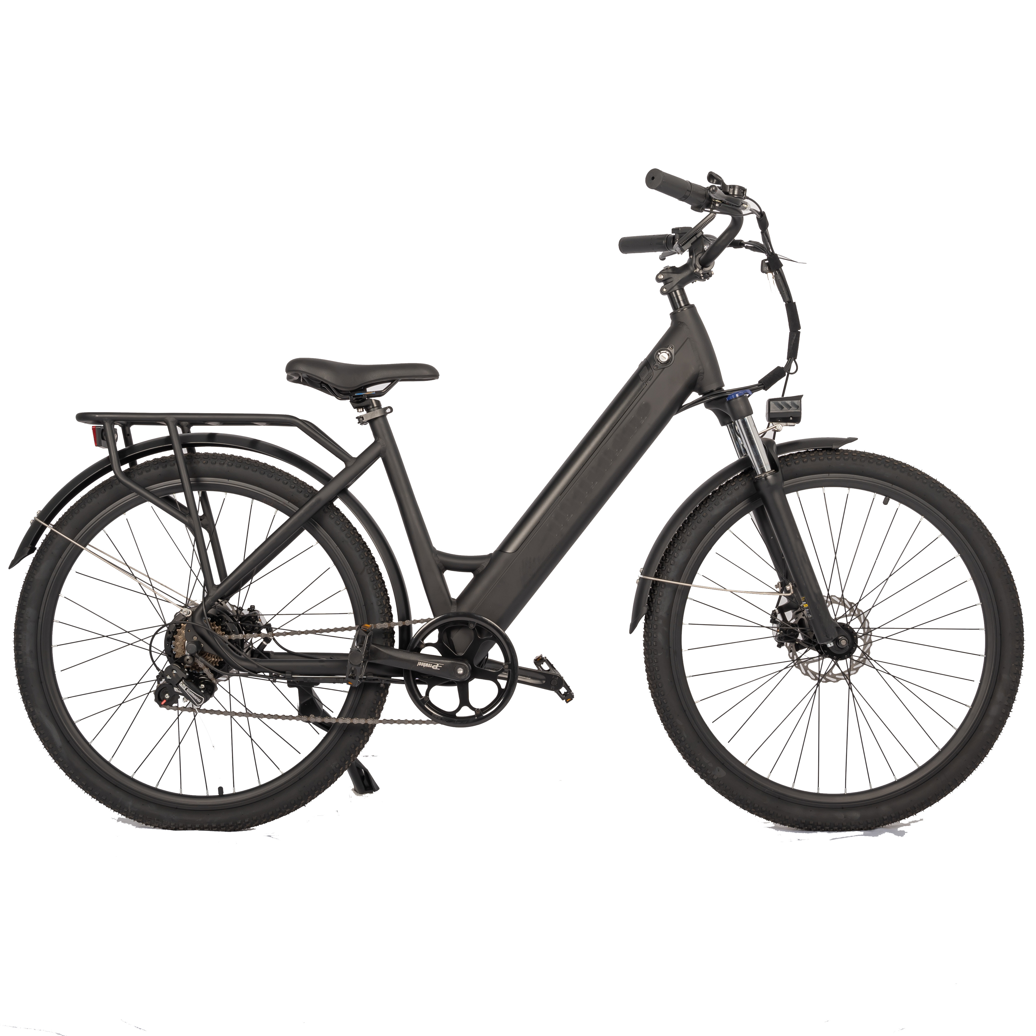 2024 Design Aluminum Alloy Shimano 7 Speed 700C City Ebike with Integrated Battery