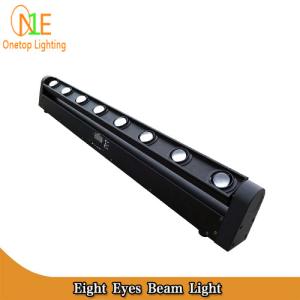 Quality Eight eyes linear stage light 80w led beam light wholesale multi color led light bar wholesale