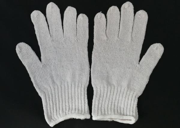 Premium Quality Cotton Knitted Gloves Good Tactile Sensitivity For Construction