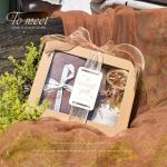 20cm*7cm*17cm Orange Coated Holiday Gift Boxes With Transparent Windows