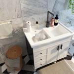 OEM ODM Bathroom Vanity Cabinets Modern Counter Wash Basin