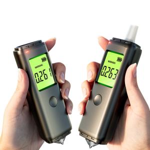 Quality Black Personal Home Blood Alcohol Tester With Rechargeable Lithium Battery wholesale
