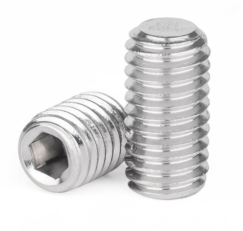 Pan Head Hexagon Allen Screw Flat Point OEM Brass Stainless Steel Hollow Screws with Custom Nylon Tip and Plain Finish