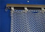 Exhibition Hall Decorative Metal Coil Curtain Product 1.2mm 5*5mm