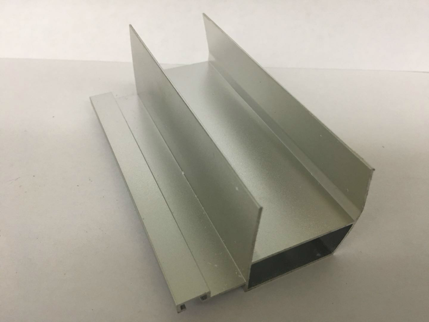 Silver White Sand Blasting Aluminum Window Profiles High Structural Stability