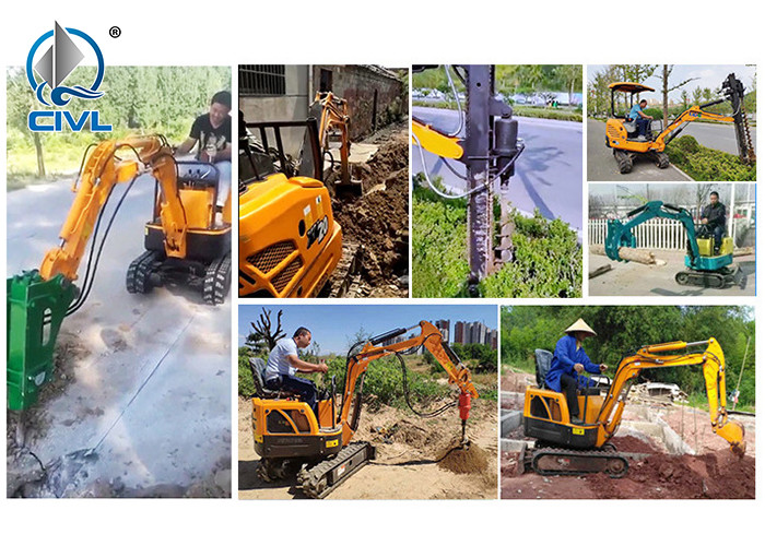 2tons 22HP 16KW Mini Engine Excavator With 0.045cbm Bucket Capacity