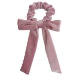 High quality Velvet knot streamer scrunchies