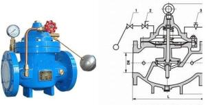 China Water Tank Float Control Valve Ductile Iron with Stainless Steel Floating Ball on sale