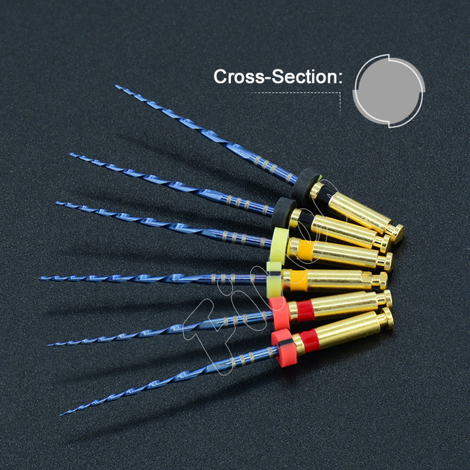 Heat Activated Dental Rotary Files Dental Endodontic Nickel Titanium Blue File